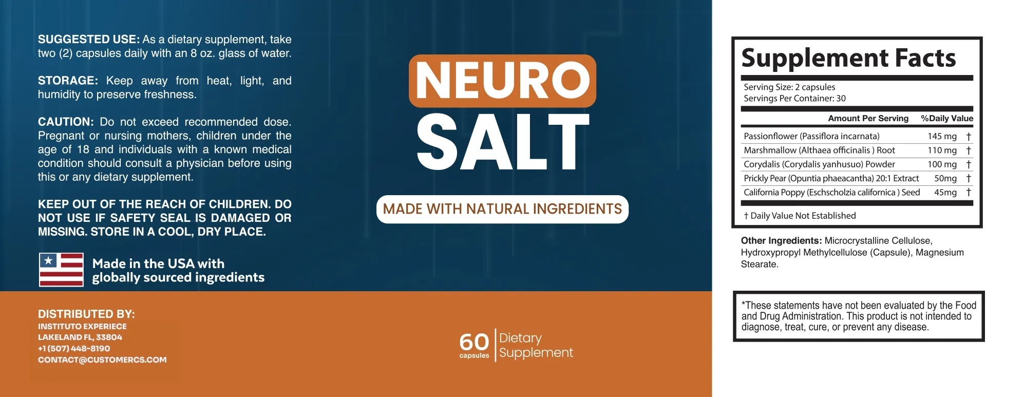 NeuroSalt Ingredients – Official Formula